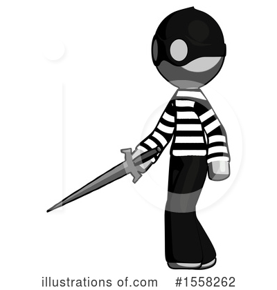 Royalty-Free (RF) Gray Design Mascot Clipart Illustration by Leo Blanchette - Stock Sample #1558262