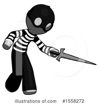 Royalty-Free (RF) Gray Design Mascot Clipart Illustration by Leo Blanchette - Stock Sample #1558272