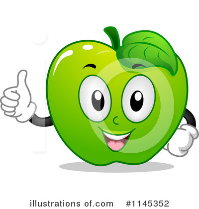 Royalty-Free (RF) Green Apple Clipart Illustration by BNP Design Studio - Stock Sample #1145352