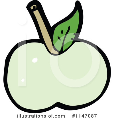 Royalty-Free (RF) Green Apple Clipart Illustration by lineartestpilot - Stock Sample #1147087