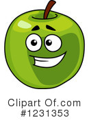 Green Apple Clipart #1231353 by Vector Tradition SM