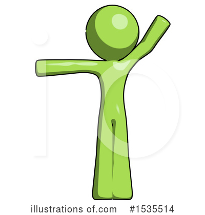 Royalty-Free (RF) Green Design Mascot Clipart Illustration by Leo Blanchette - Stock Sample #1535514