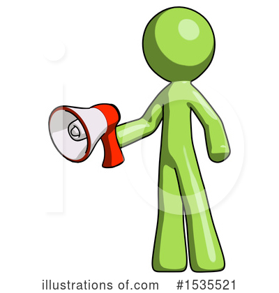 Royalty-Free (RF) Green Design Mascot Clipart Illustration by Leo Blanchette - Stock Sample #1535521