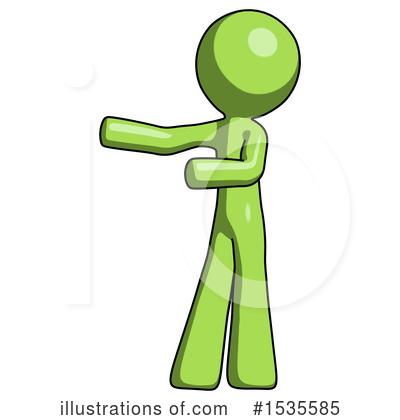Royalty-Free (RF) Green Design Mascot Clipart Illustration by Leo Blanchette - Stock Sample #1535585