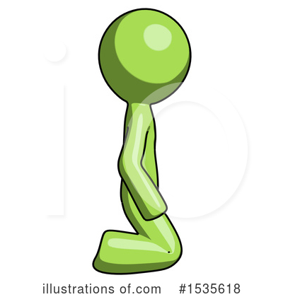 Royalty-Free (RF) Green Design Mascot Clipart Illustration by Leo Blanchette - Stock Sample #1535618