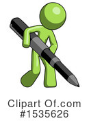 Green Design Mascot Clipart #1535626 by Leo Blanchette