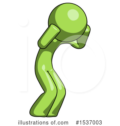 Royalty-Free (RF) Green Design Mascot Clipart Illustration by Leo Blanchette - Stock Sample #1537003