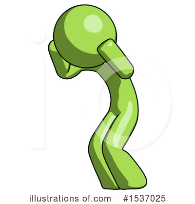 Royalty-Free (RF) Green Design Mascot Clipart Illustration by Leo Blanchette - Stock Sample #1537025