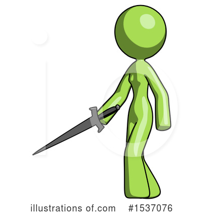 Royalty-Free (RF) Green Design Mascot Clipart Illustration by Leo Blanchette - Stock Sample #1537076