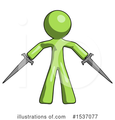 Royalty-Free (RF) Green Design Mascot Clipart Illustration by Leo Blanchette - Stock Sample #1537077