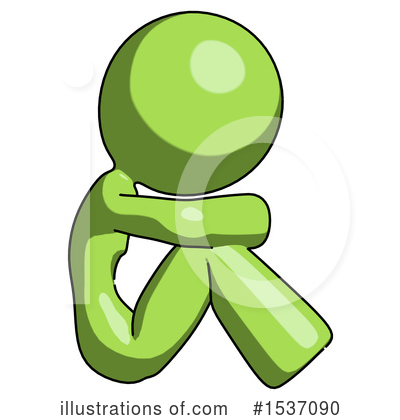 Royalty-Free (RF) Green Design Mascot Clipart Illustration by Leo Blanchette - Stock Sample #1537090