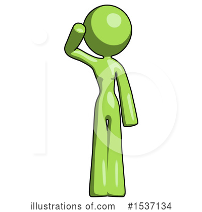 Royalty-Free (RF) Green Design Mascot Clipart Illustration by Leo Blanchette - Stock Sample #1537134