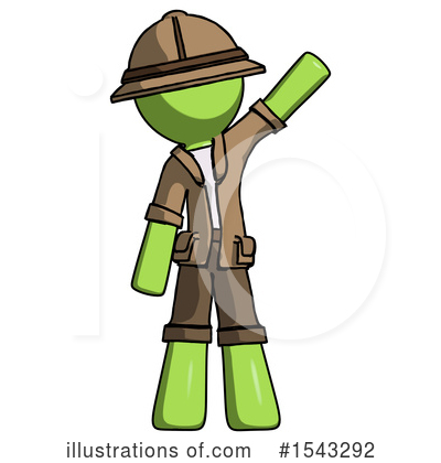 Royalty-Free (RF) Green Design Mascot Clipart Illustration by Leo Blanchette - Stock Sample #1543292