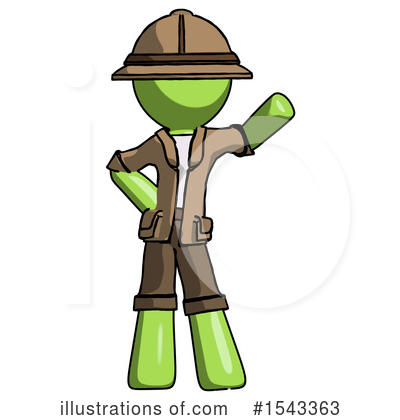 Royalty-Free (RF) Green Design Mascot Clipart Illustration by Leo Blanchette - Stock Sample #1543363