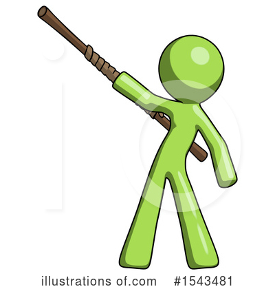 Royalty-Free (RF) Green Design Mascot Clipart Illustration by Leo Blanchette - Stock Sample #1543481