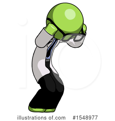 Royalty-Free (RF) Green Design Mascot Clipart Illustration by Leo Blanchette - Stock Sample #1548977