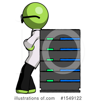 Royalty-Free (RF) Green Design Mascot Clipart Illustration by Leo Blanchette - Stock Sample #1549122