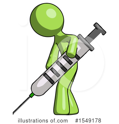 Royalty-Free (RF) Green Design Mascot Clipart Illustration by Leo Blanchette - Stock Sample #1549178