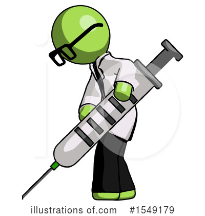Royalty-Free (RF) Green Design Mascot Clipart Illustration by Leo Blanchette - Stock Sample #1549179