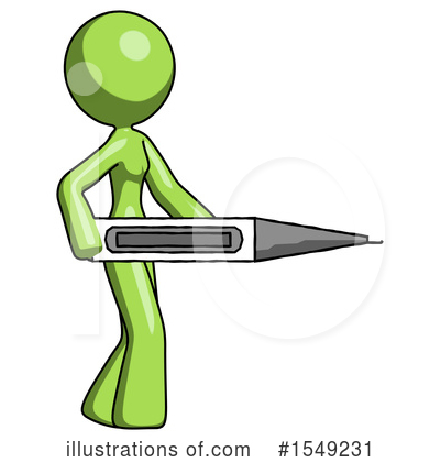 Royalty-Free (RF) Green Design Mascot Clipart Illustration by Leo Blanchette - Stock Sample #1549231