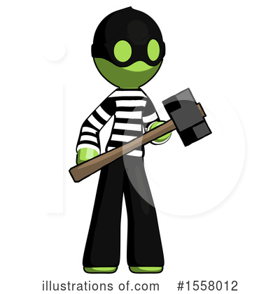 Royalty-Free (RF) Green Design Mascot Clipart Illustration by Leo Blanchette - Stock Sample #1558012