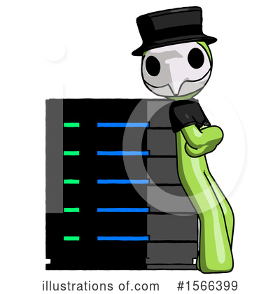 Royalty-Free (RF) Green Design Mascot Clipart Illustration by Leo Blanchette - Stock Sample #1566399