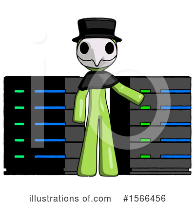Royalty-Free (RF) Green Design Mascot Clipart Illustration by Leo Blanchette - Stock Sample #1566456