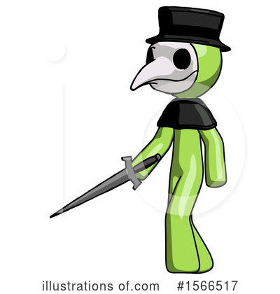 Royalty-Free (RF) Green Design Mascot Clipart Illustration by Leo Blanchette - Stock Sample #1566517
