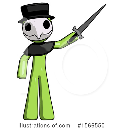 Royalty-Free (RF) Green Design Mascot Clipart Illustration by Leo Blanchette - Stock Sample #1566550