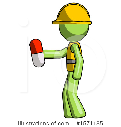 Royalty-Free (RF) Green Design Mascot Clipart Illustration by Leo Blanchette - Stock Sample #1571185