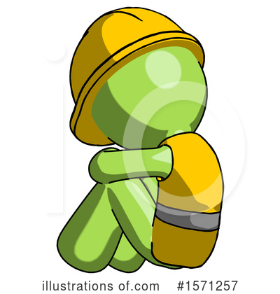 Royalty-Free (RF) Green Design Mascot Clipart Illustration by Leo Blanchette - Stock Sample #1571257