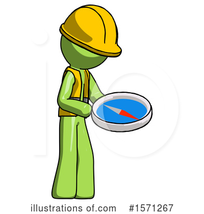 Royalty-Free (RF) Green Design Mascot Clipart Illustration by Leo Blanchette - Stock Sample #1571267