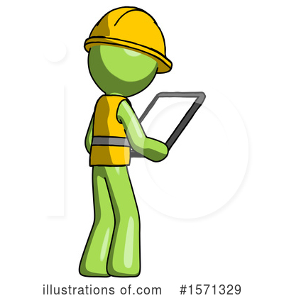 Royalty-Free (RF) Green Design Mascot Clipart Illustration by Leo Blanchette - Stock Sample #1571329