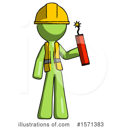 Royalty-Free (RF) Green Design Mascot Clipart Illustration by Leo Blanchette - Stock Sample #1571383