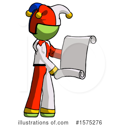 Royalty-Free (RF) Green Design Mascot Clipart Illustration by Leo Blanchette - Stock Sample #1575276