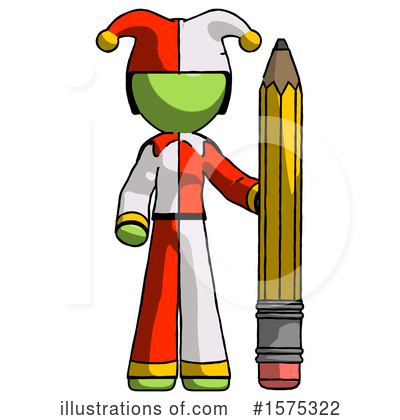 Royalty-Free (RF) Green Design Mascot Clipart Illustration by Leo Blanchette - Stock Sample #1575322