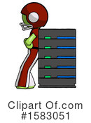 Green Design Mascot Clipart #1583051 by Leo Blanchette