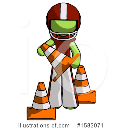 Royalty-Free (RF) Green Design Mascot Clipart Illustration by Leo Blanchette - Stock Sample #1583071