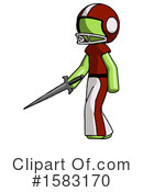 Green Design Mascot Clipart #1583170 by Leo Blanchette
