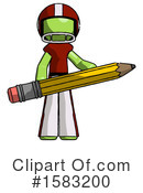 Green Design Mascot Clipart #1583200 by Leo Blanchette