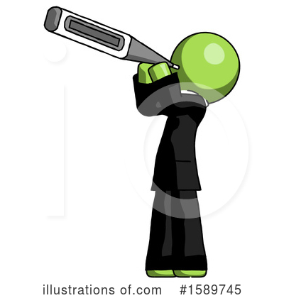 Royalty-Free (RF) Green Design Mascot Clipart Illustration by Leo Blanchette - Stock Sample #1589745