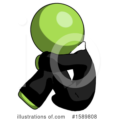 Royalty-Free (RF) Green Design Mascot Clipart Illustration by Leo Blanchette - Stock Sample #1589808