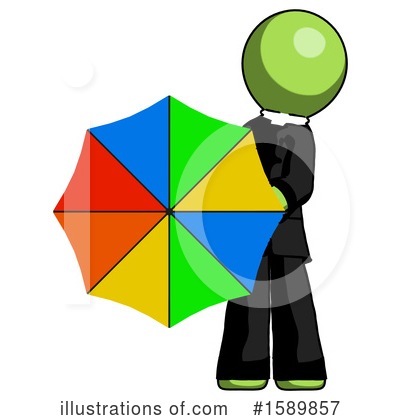 Royalty-Free (RF) Green Design Mascot Clipart Illustration by Leo Blanchette - Stock Sample #1589857
