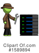 Green Design Mascot Clipart #1589894 by Leo Blanchette