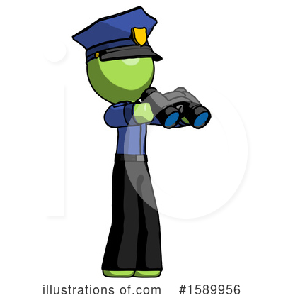 Royalty-Free (RF) Green Design Mascot Clipart Illustration by Leo Blanchette - Stock Sample #1589956