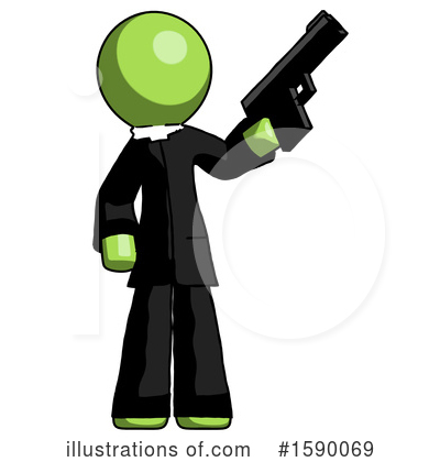 Royalty-Free (RF) Green Design Mascot Clipart Illustration by Leo Blanchette - Stock Sample #1590069