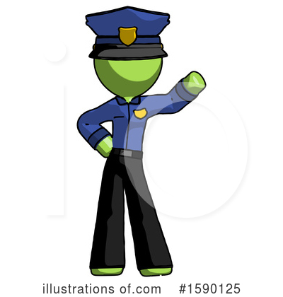 Royalty-Free (RF) Green Design Mascot Clipart Illustration by Leo Blanchette - Stock Sample #1590125