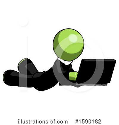 Royalty-Free (RF) Green Design Mascot Clipart Illustration by Leo Blanchette - Stock Sample #1590182