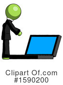 Green Design Mascot Clipart #1590200 by Leo Blanchette