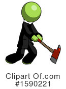 Green Design Mascot Clipart #1590221 by Leo Blanchette